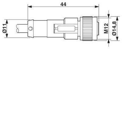 SAC-4P-10,0-PUR/M12FS - Phoenix Contact - 1683002 - изображение 3