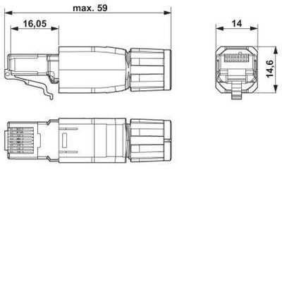 VS-M8MS-IP20/93B-0,5 - Phoenix Contact - 1402452 - изображение 3