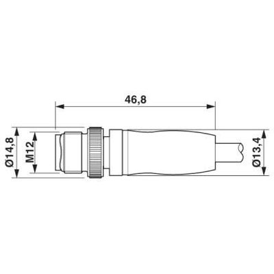 SAC-4P-M12MS/1,5-600/M12FS FB - Phoenix Contact - 1404025 - изображение 3