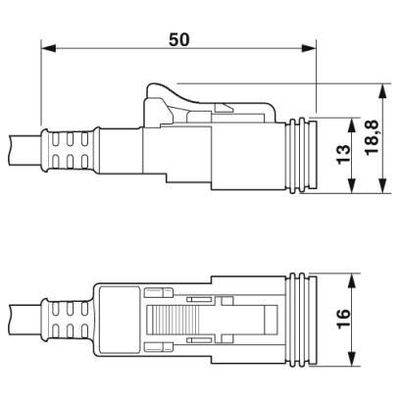 SAC-2P-1,5-PUR/DTFS-1L - Phoenix Contact - 1410728 - изображение 2