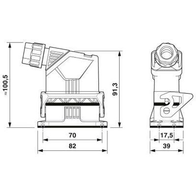 HC-EVO-A10UT-BWS-HH-M20-PLRBK - Phoenix Contact - 1411356 - изображение 4