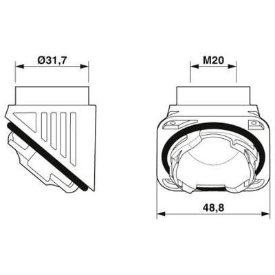 HC-B-TA-M20-PLR-BK - Phoenix Contact - 1414243 - изображение 2