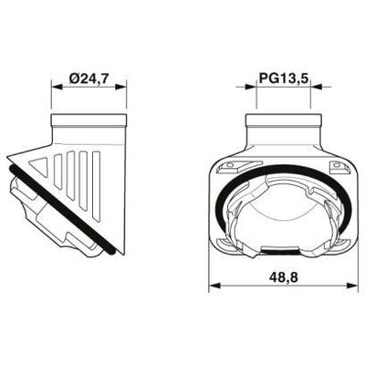 HC-B-TA-PG13-PLR-BK - Phoenix Contact - 1414247 - изображение 2