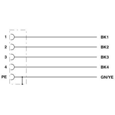SAC-5P- 1,5-PUR/M12FSK PE - Phoenix Contact - 1414770 - изображение 4