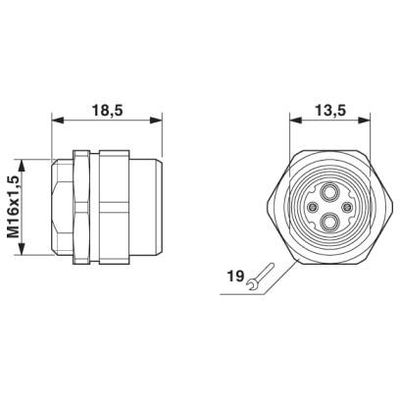 FOC-M12-BU/BU - Phoenix Contact - 1416677 - изображение 2