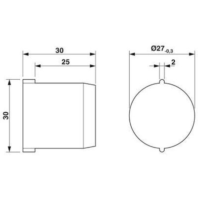 SEALING PLUG 28X30 RD - Phoenix Contact - 1421864 - изображение 2