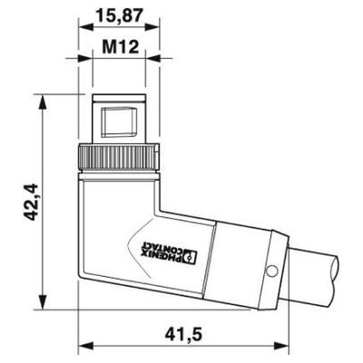 SAC-3P-M12MRS/ 2,0-PVC PE WD - Phoenix Contact - 1423055 - изображение 2