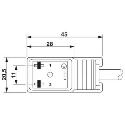 SAC-MS/0,3PVC/BI-1LZ110V BK180 - Phoenix Contact - 1416157 - изображение 3
