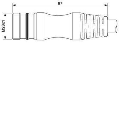 SAC-12P-M23MS/2,0-35T/FS SHSCO - Phoenix Contact - 1437300 - изображение 2
