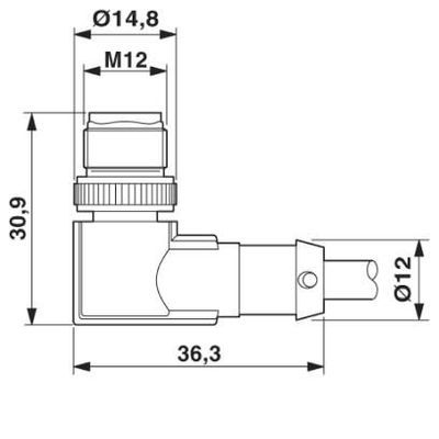 SAC-3P-M12MR/ 1,5-PUR SH - Phoenix Contact - 1682689 - изображение 3