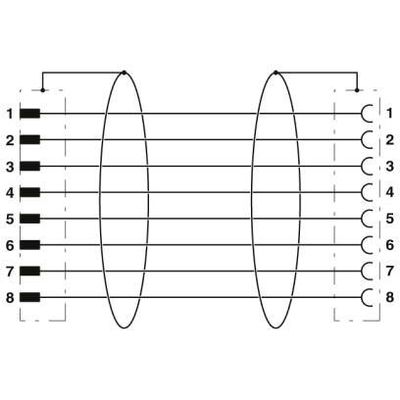 SAC-8P-M12MS/0,2-PUR/FS SH 2X8 - Phoenix Contact - 1103877 - изображение 4