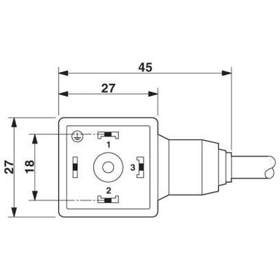 SAC-5P-M12MS/3,0-PUR/AD2-2L - Phoenix Contact - 1671292 - изображение 3