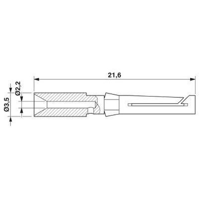 CK1,6-ED-2,50BU AU - Phoenix Contact - 1674985 - изображение 2