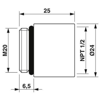 HC-NPT-1/2-M20 - Phoenix Contact - 1686847 - изображение 3