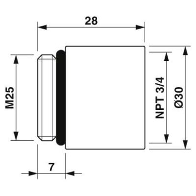 HC-NPT-3/4-M25 - Phoenix Contact - 1686850 - изображение 3
