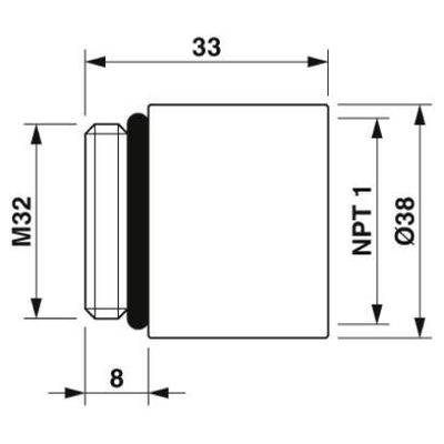 HC-NPT-1/1-M32 - Phoenix Contact - 1686863 - изображение 3