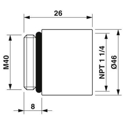 HC-NPT-1 1/4-M40 - Phoenix Contact - 1687587 - изображение 3
