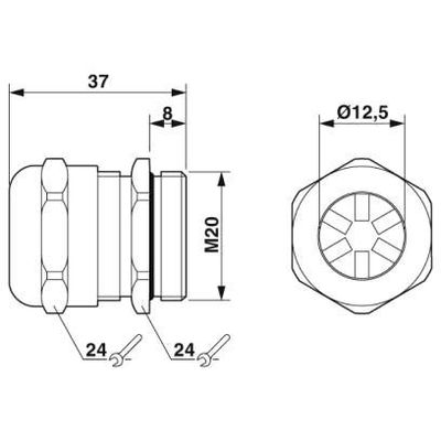 HC-EMV-KV-M20(7-12,5) - Phoenix Contact - 1690503 - изображение 3
