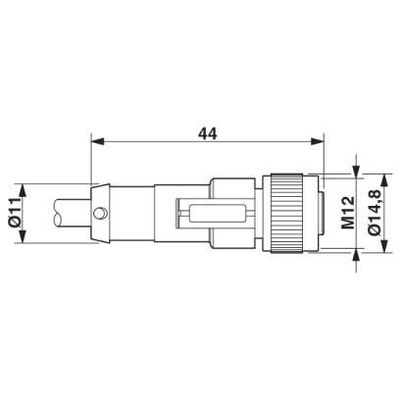 SAC-5P-M12MS/3,0-PUR/M12FS - Phoenix Contact - 1681619 - изображение 3