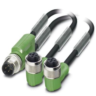 SAC-3P-M12Y/2X0,6-PUR/M12FR - Phoenix Contact - 1417944