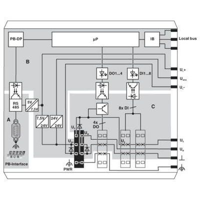 IL PB BK DI8 DO4/EF-PAC - Phoenix Contact - 2692322 - изображение 3