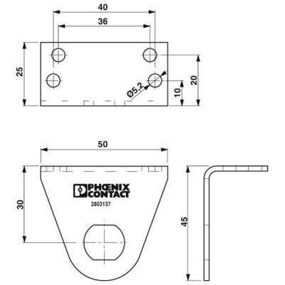CN-UB/MP-90DEG-50 - Phoenix Contact - 2803137 - изображение 2