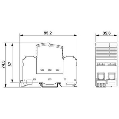 FLT-SEC-T1+T2-1C-350/25-FM - Phoenix Contact - 2905465 - изображение 2