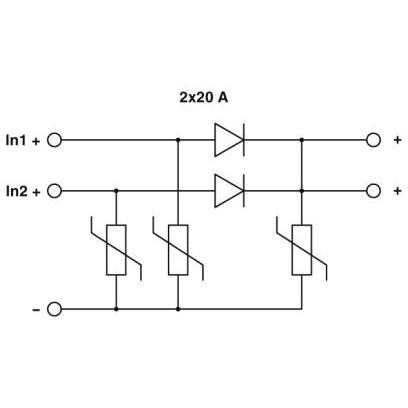 TRIO2-DIODE/12-24DC/2X20/1X40 - Phoenix Contact - 2907379 - изображение 2