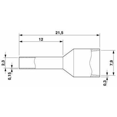 AI-XL 2,5-12 BU - Phoenix Contact - 3201987 - изображение 2
