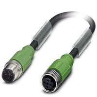 SAC-4P-M12MS/0,6-PUR/M12FSSHBK - Phoenix Contact - 1553899
